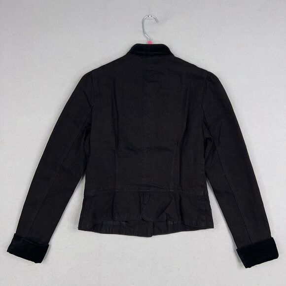 Ralph Lauren Jeans Co Jacket Womens Small Petite Embroidered Floral Velvet Boho - Picture 7 of 14